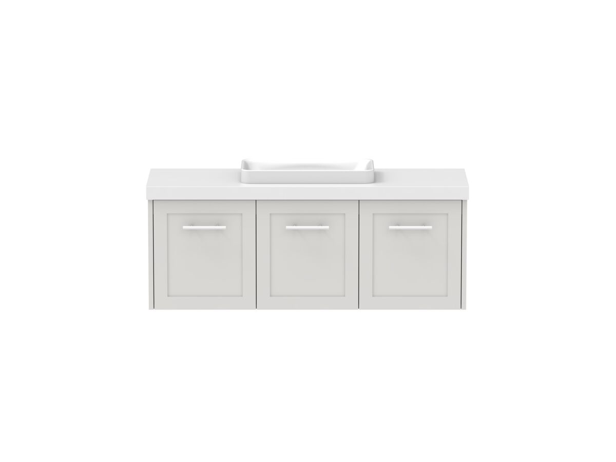 Hero - Kado Lux Ensuite All Door 1200mm Wall Hung Centre Basin 50mm Top