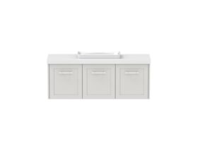 Hero - Kado Lux Ensuite All Door 1200mm Wall Hung Centre Basin 50mm Top