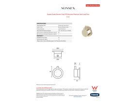 Specification Sheet - Sussex Scala Diverter Only PVD Brushed Platinum Gold Lead Free