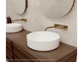 In Situ - Tap Scene - Timber Top - Brushed Bronze
