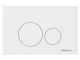 Hero - Hideaway+ Round Button/Plate Inwall Metal Matte White