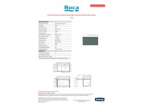 Specification Sheet - Roca Ona Vanity All Drawer Single Right Hand Bowl 800mm Matte Green