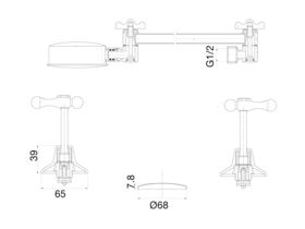 Posh Bristol Shower Set Lever 1/4 Turn Ceramic Disc Chrome
