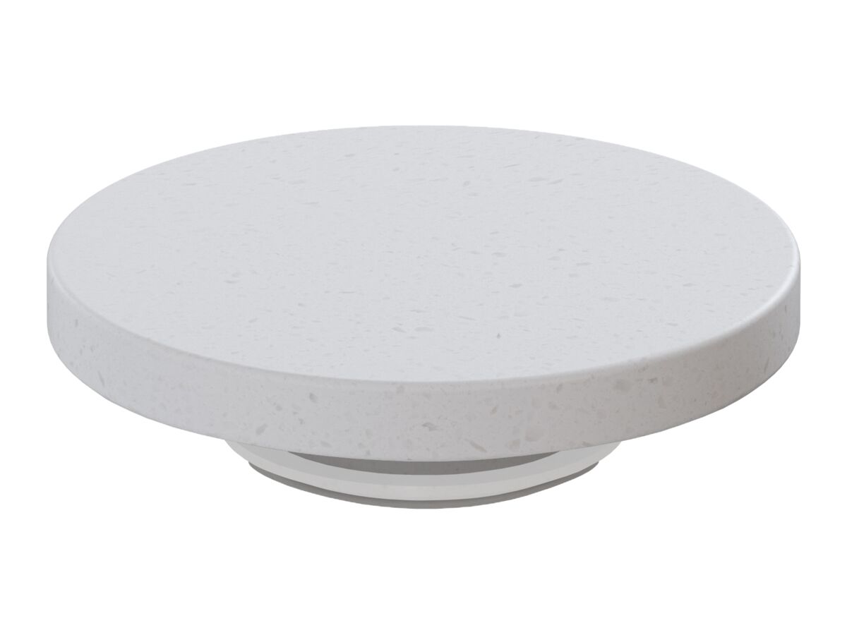 Hero - Omvivo Villa Bath Solid Surface Plug Only White Haven