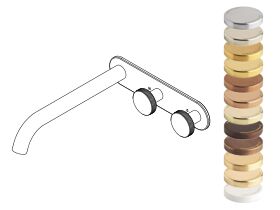 Hero - Faucet Strommen Vara Disc Wall Basin / Bath Hostess Tap System Right Hand 200mm Specialty Finish (6 Star) Lead Free