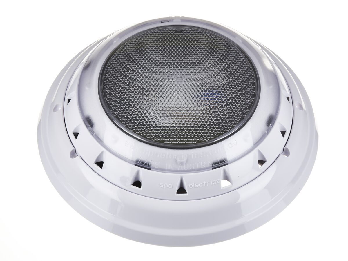 Spa Electrics GKRX Blue LED Retro Light with White Rim & Retro Mounting Kit