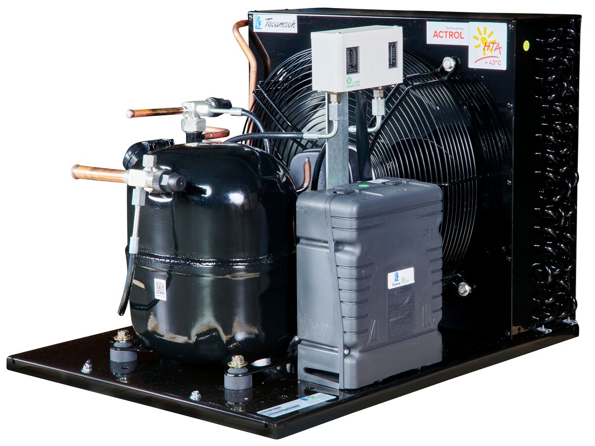 Tecumseh AJ2 HTA Condensing Unit 1HP R134A MHBP TAJT4511YHR-TZ-3 with Pressure Control