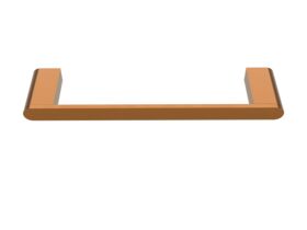 Supporting Image - Mizu Soothe Single Towel Rail 300mm Brushed Bronze - Front