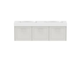 Hero - Kado Lux Ensuite All Door 1500mm Wall Hung Double Basin 90mm Top