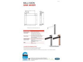 Technical Guide - Milli Axon Sink Mixer (5 Star)