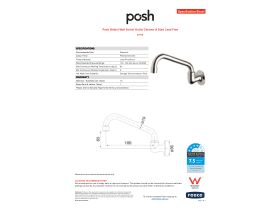 Specification Sheet - Posh Bristol Wall Swivel Outlet Chrome (4 Star) Lead Free