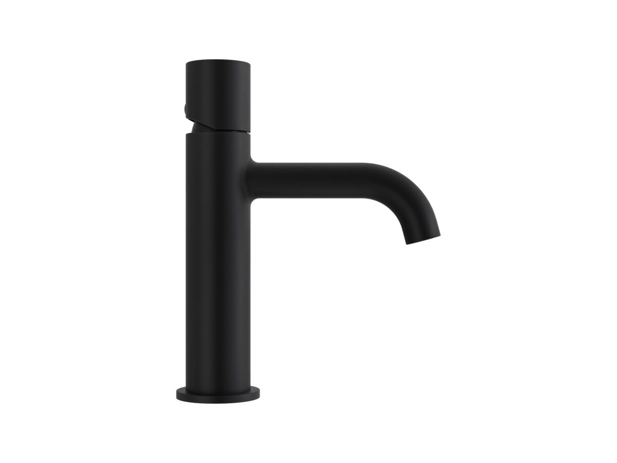 Supporting Image - Mizu Drift Dial Basin Mixer Curved Spout Matte Black (6 Star) Lead Free