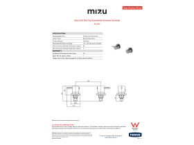 Specification Sheet - Mizu Drift Wall Top Assemblies Brushed Gunmetal