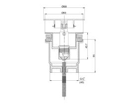Mizu Drift Universal DN40 Flat Top Pop Up Plug & Waste