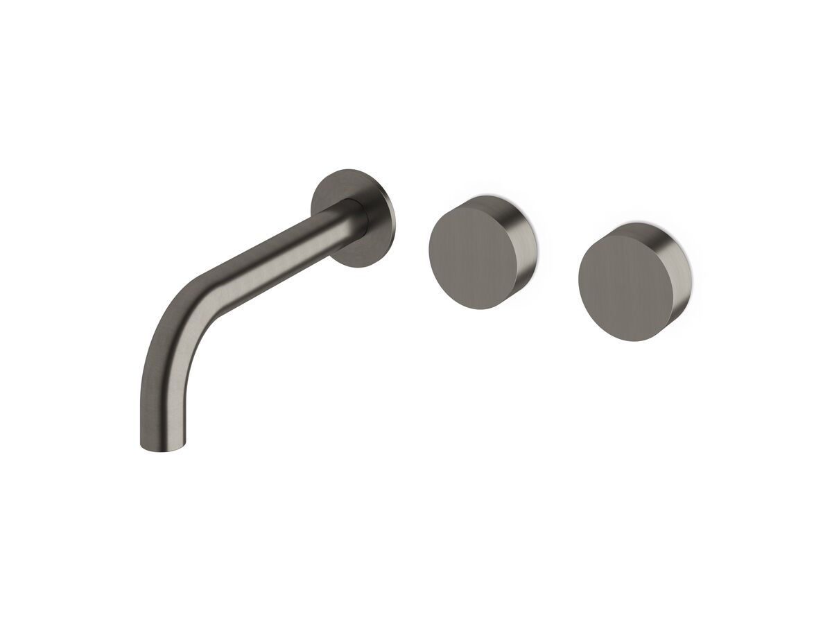 Sussex Pure Wall Bath/Basin Hostess System 200mm Right Hand PVD Brushed Gunmetal (3 Star)