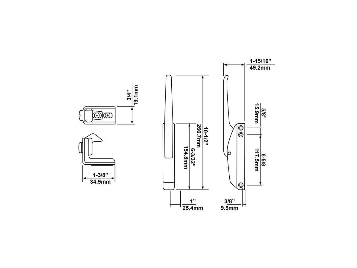 Kason Lockable Latch with Strike K174C04