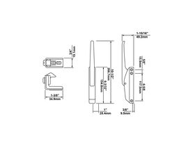 Kason Lockable Latch with Strike K174C04
