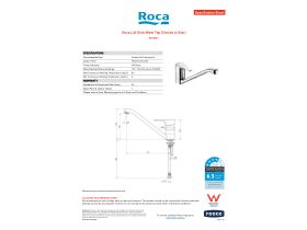 Specification Sheet - Roca L20 Sink Mixer Tap Chrome (4 Star)