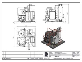 Tecumseh EVO-Aqua Water Cooled Condensing Unit R404A TAG2522ZBR-HE 3 Phase