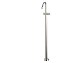 Sussex Pure Floor Mounted Basin Mixer Tap with Cirque Textured Handle Chrome (5 Star)