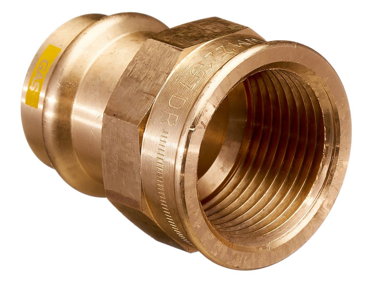 >B< Press Gas Female Coupling 25mm x 1" BSP