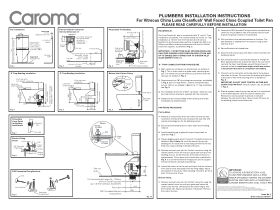 Installation Instructions - Caroma Luna Cleanflush Wall Faced Close Coupled Toilet Suite with Soft Close Seat White (4 Star)