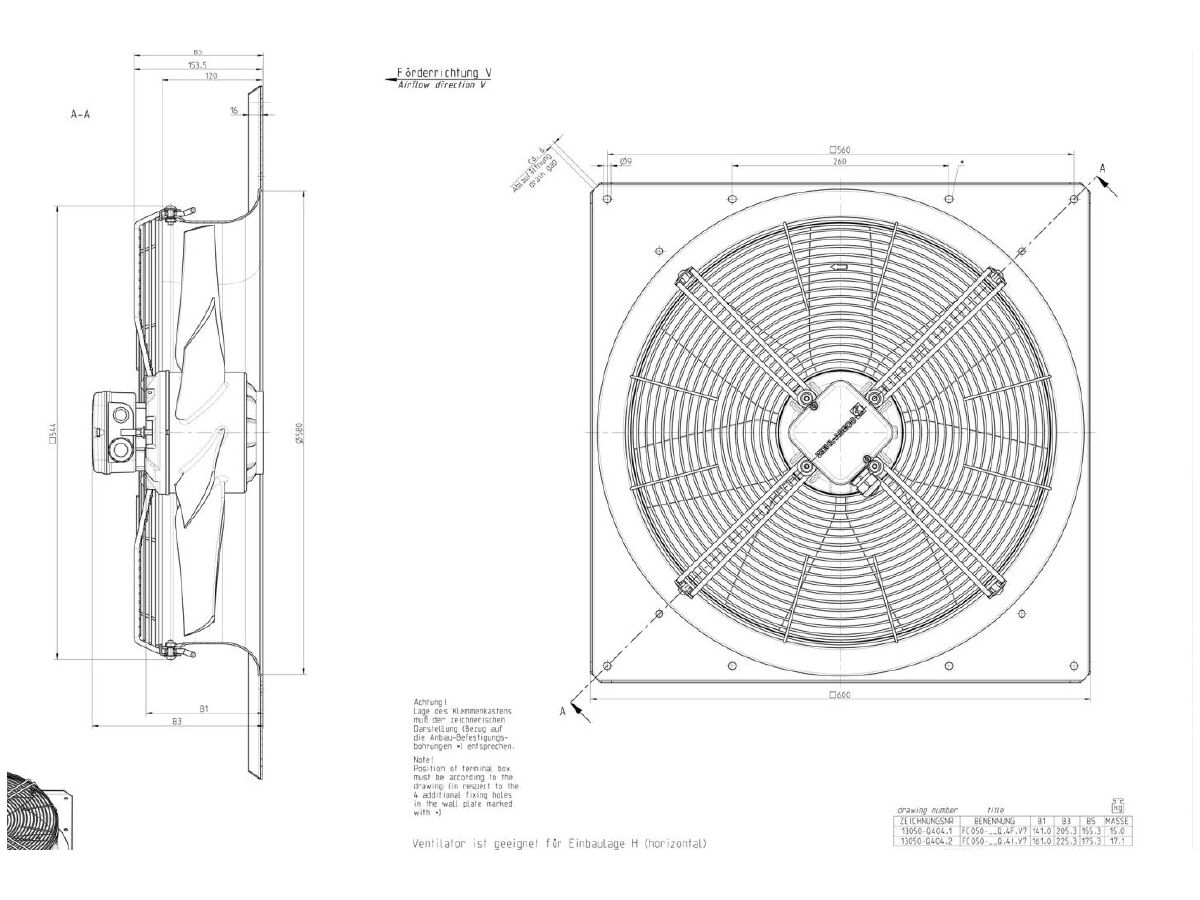 Ziehl Fan Motor Assembly FC050-VDQ.4F.V7