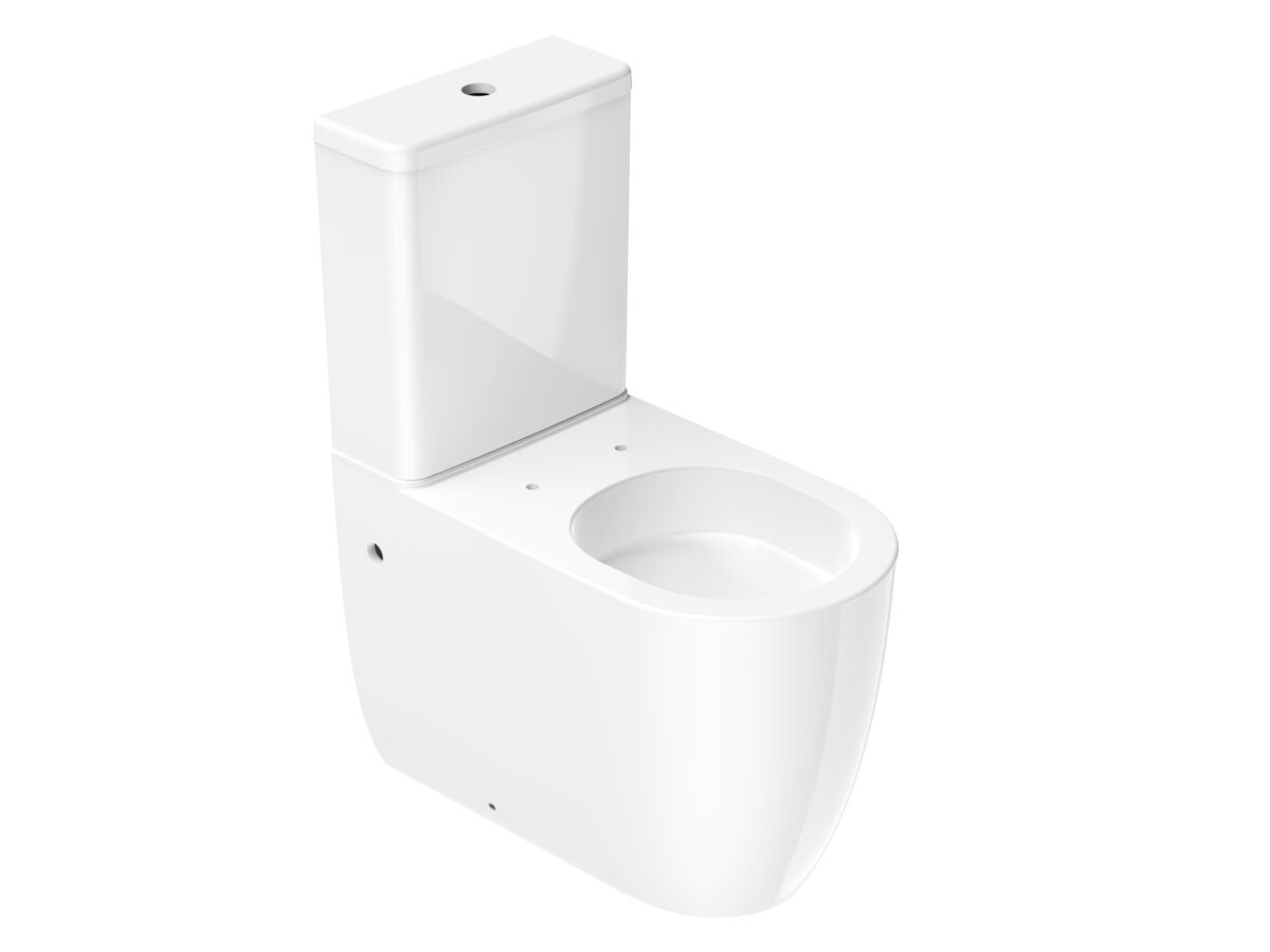 Supporting Image - Kado Lussi Rimless Close Coupled Back to Wall Rimless Overheight Bottom Inlet Toilet Suite (4 Star)