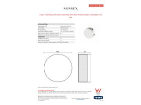 Specification Sheet - Sussex Pure Progressive Shower / Bath Mixer with Linear Textured Handles Chrome Lead Free