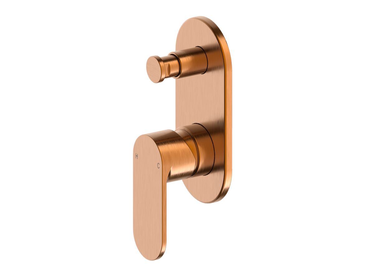 Hero - Mizu Soothe MK2 Shower Mixer with Diverter Kit Brushed Bronze