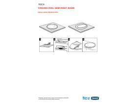 Installation Instructions - Roca Virginia Oval Semi Inset Basin