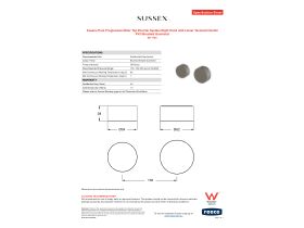 Specification Sheet - Sussex Pure Progressive Mixer Tap Diverter System Right Hand with Linear Textured Handle PVD Brushed Gunmetal
