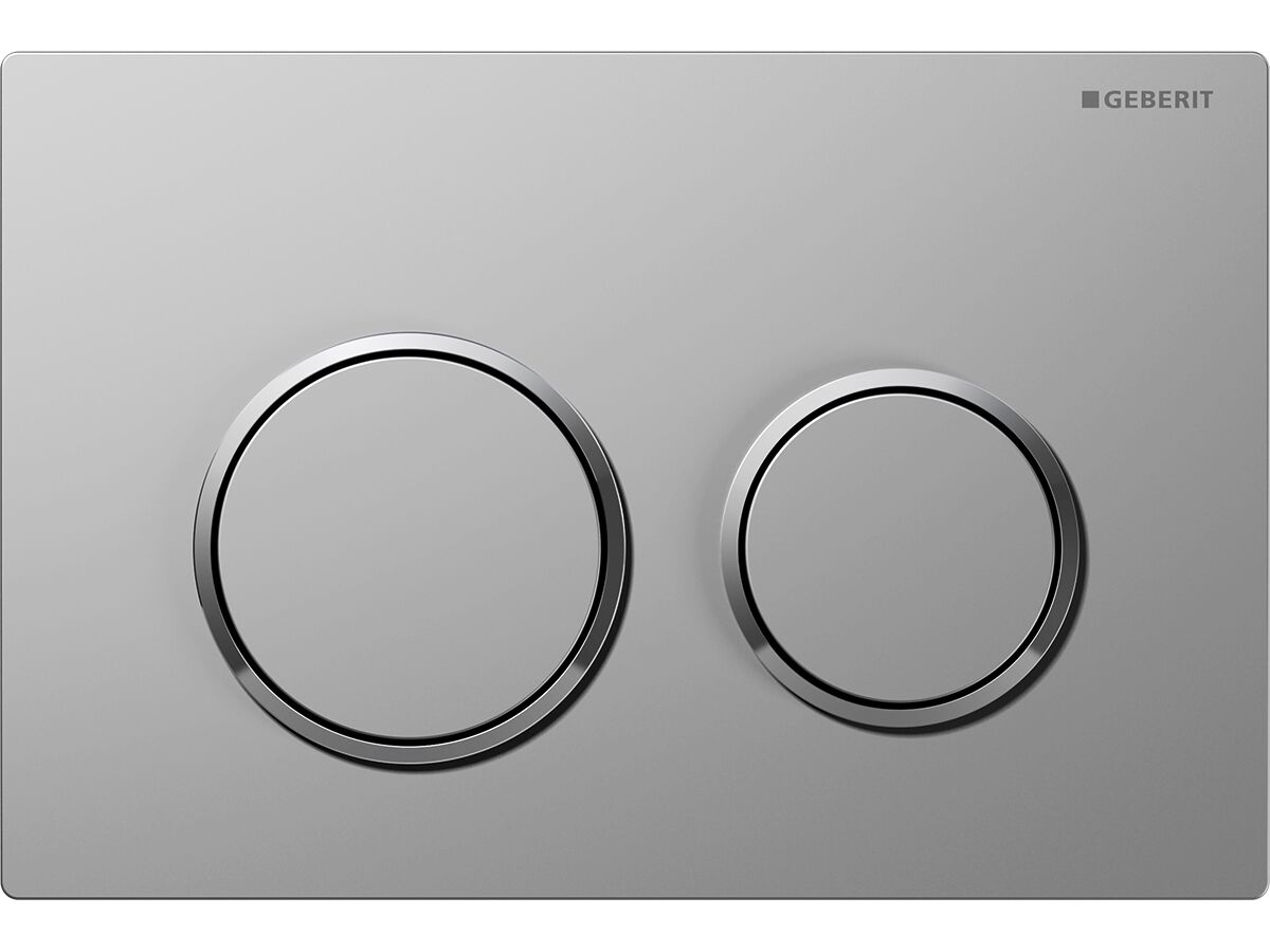 Geberit Omega 20 Dual Flush Button Satin/ Chrome/ Satin
