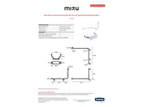 Specification Sheet - Mizu Drift Continuous Accessible WC Kit Left Hand Polished Stainless Steel