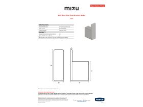 Specification Sheet - Mizu Bloc Robe Hook Brushed Nickel