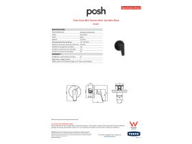 Specification Sheet - Posh Solus MK3 Shower Mixer Tap Matte Black