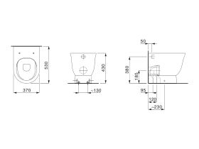 LAUFEN The New Classic Rimless Back To Wall Pan (4 Star)