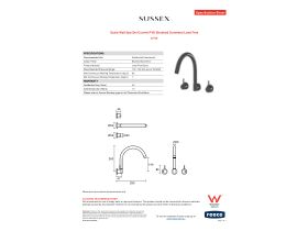 Specification Sheet - Scala Wall Spa Set Curved PVD Brushed Gunmetal Lead Free