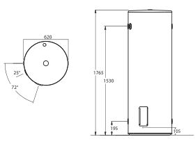 Thermann Storage Electric Single Element 315L