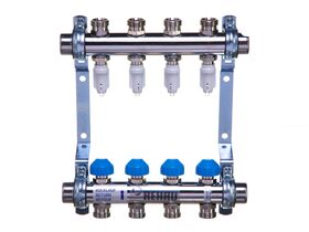 Rehau Manifold Flowmeter HKV-D Stainless Steel 4 Circuits