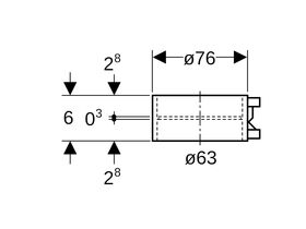 Geberit Sleeve Coupling Electroweld 63mm