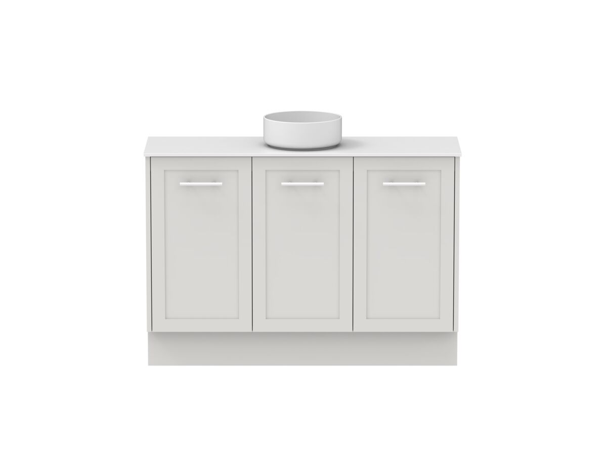 Hero - Kado Lux Ensuite All Door 1200mm Floor Mount Centre Basin 12mm Durasein Top