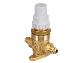 Castel Packed Cap Line Valve 1/4" Flare 6410/2