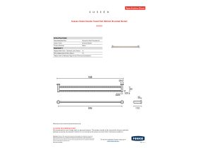Specification Sheet - Sussex Scala Double Towel Rail 900mm Brushed Nickel