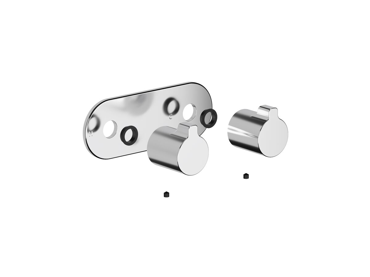 Supporting Image - Faucet Strommen Vara Fin Wall Top Assembly Kit Chrome Lead Free