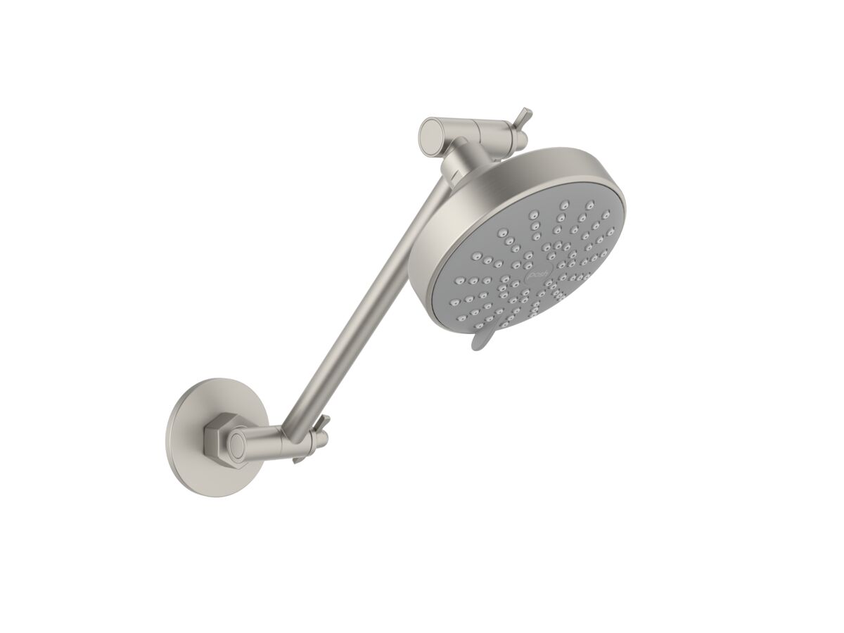 Supporting Image - Posh Solus MK3 Hi Rise Shower 3 Function Brushed Nickel (4 Star)