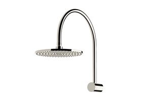 Sussex Pure Hi-Rise Shower Curved with 250mm Shower Head Chrome (3 Star)