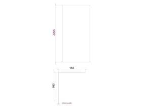 Kado Lux Shower Panels 1000mm