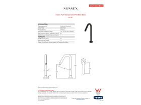 Specification Sheet - Sussex Pure Hob Spa Outlet PVD Matte Black
