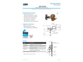 Specification Sheet - Zurn Dual Flush